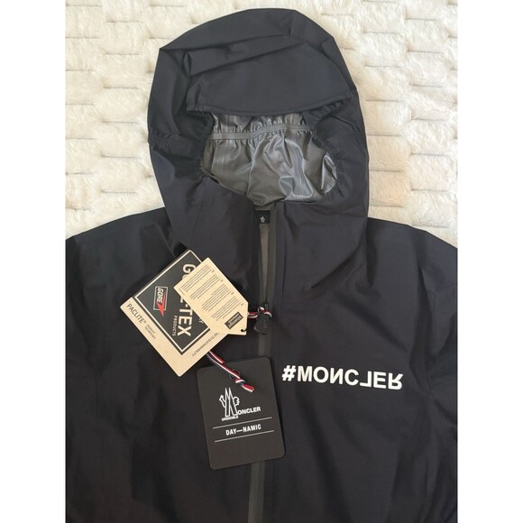 Moncler Grenoble Valles Jacket Women’s Size 2 US 6 Black GORE-TEX Hooded NWT - Picture 8 of 11